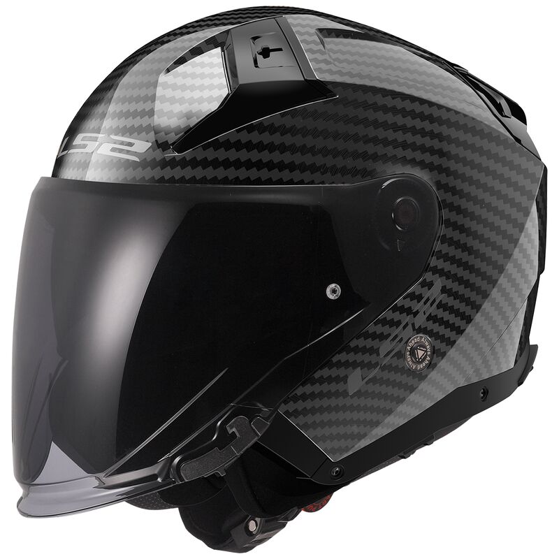 LS2 OF603 Infinity 2 Carbon ECE 22.06 Open Face Helmet Gloss Carbon