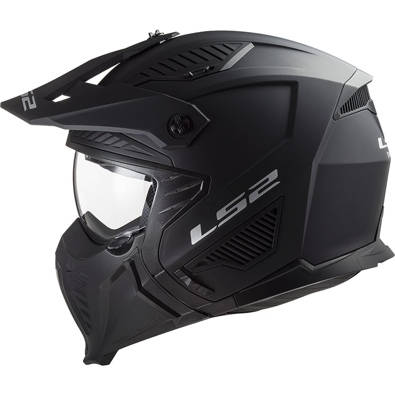 LS2 OF606 Drifter ECE 22.06 Open Face Helmet Solid Matt Black (Image 2) - ThrottleChimp