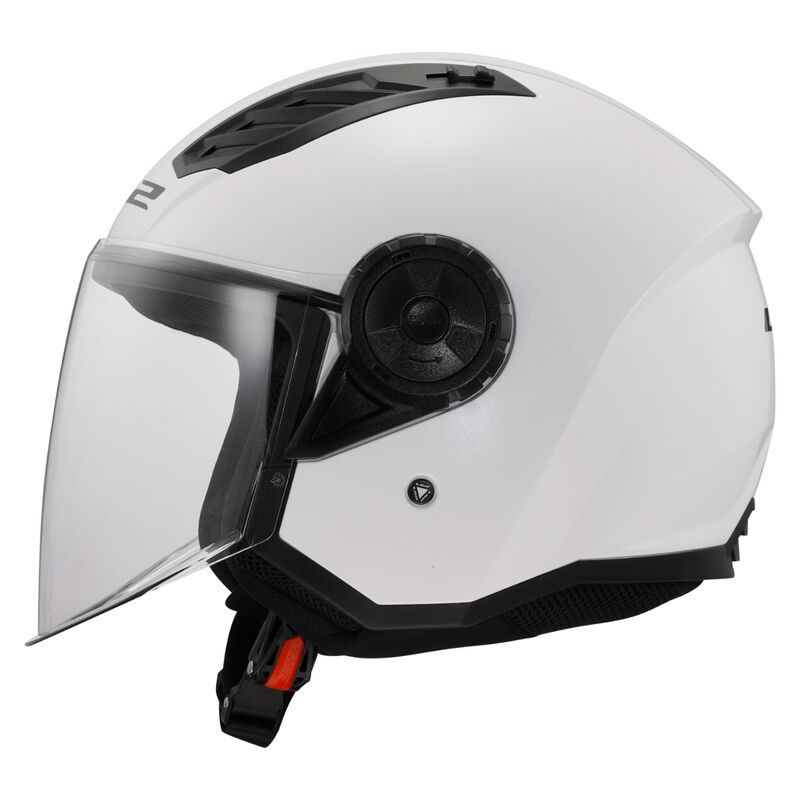 LS2 OF616 Airflow 2 ECE 22.06 Open Face Helmet Solid Gloss White