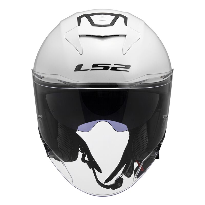 LS2 OF618 Verso 2 Open Face Helmet Solid White