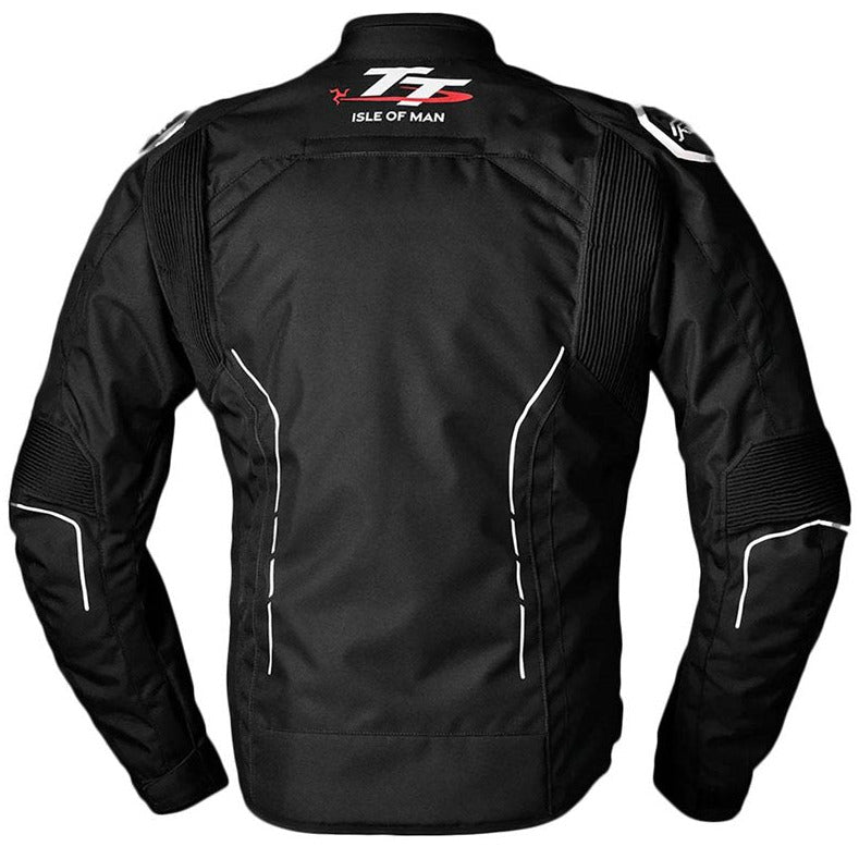 RST S1 CE Textile Jacket IOM Logo / Black / White (Image 2) - ThrottleChimp