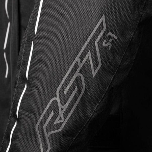 RST S1 CE Textile Jacket IOM Logo / Black / White (Image 4) - ThrottleChimp