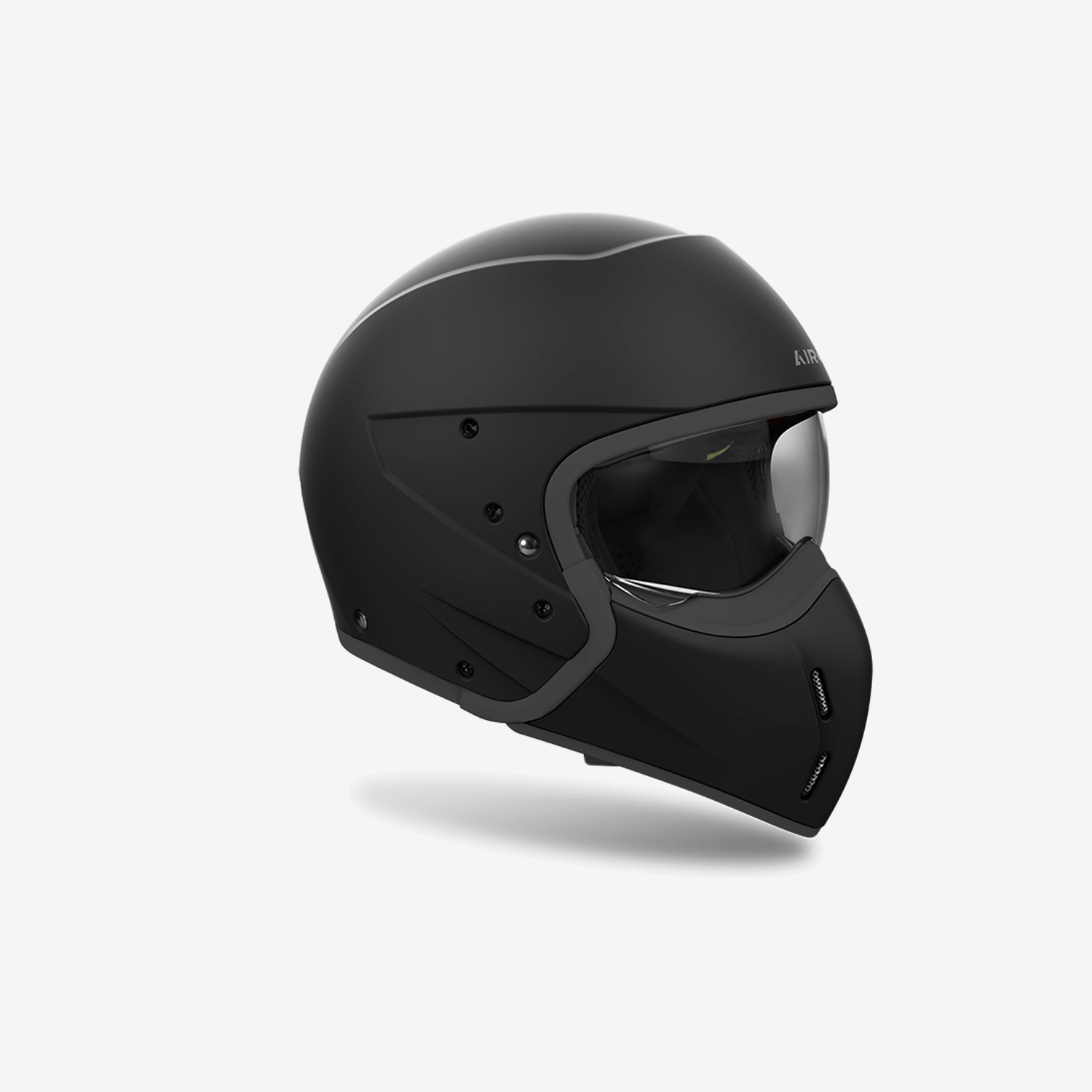 Airoh J-110 Convertible Helmet Matt Black FREE 1 YEAR Returns, FREE UK Delivery | ThrottleChimp