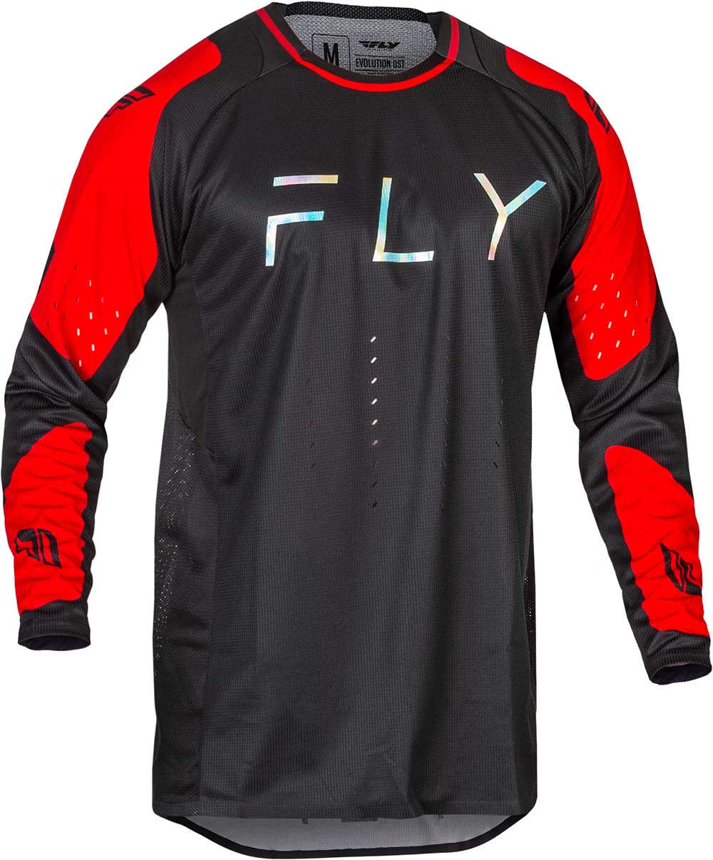 Fly Racing Evolution MX Jersey Black / Red FREE 1 YEAR Returns, FREE UK Delivery | ThrottleChimp