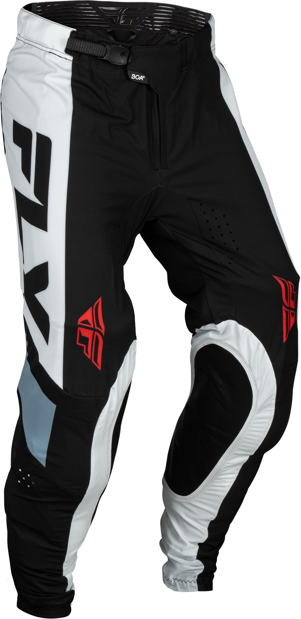 Fly Racing Lite Boa MX Trouser Black / White / Denim Grey FREE 1 YEAR Returns, FREE UK Delivery | ThrottleChimp