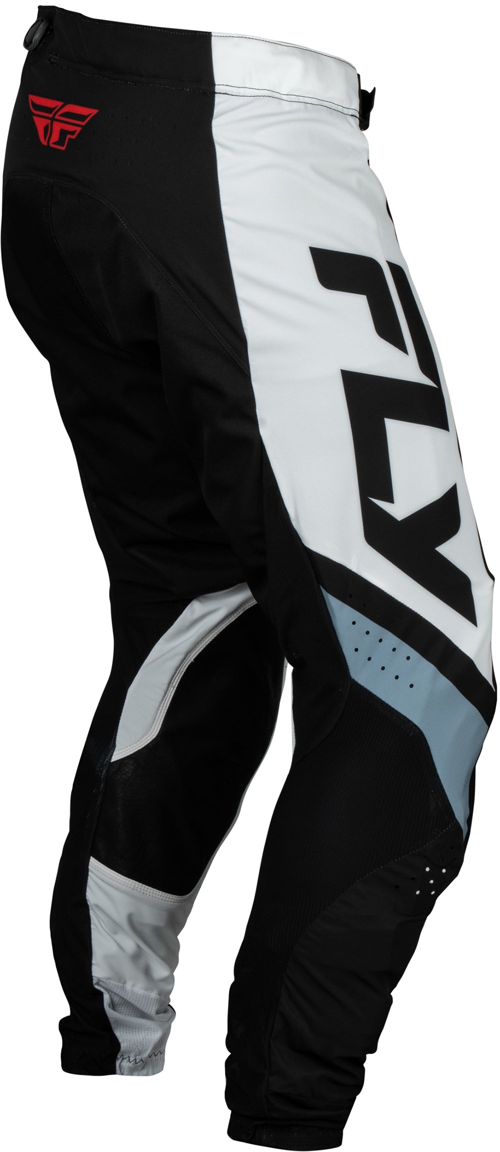 Fly Racing Lite Boa MX Trouser Black / White / Denim Grey FREE 1 YEAR Returns, FREE UK Delivery | ThrottleChimp