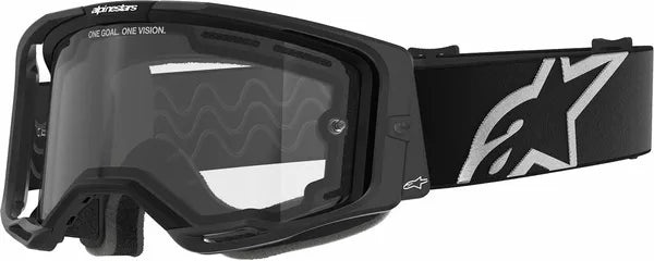 Alpinestars Vision 8 Corp Goggles Black / Clear FREE 1 Year Return, FREE UK Shipping | ThrottleChimp