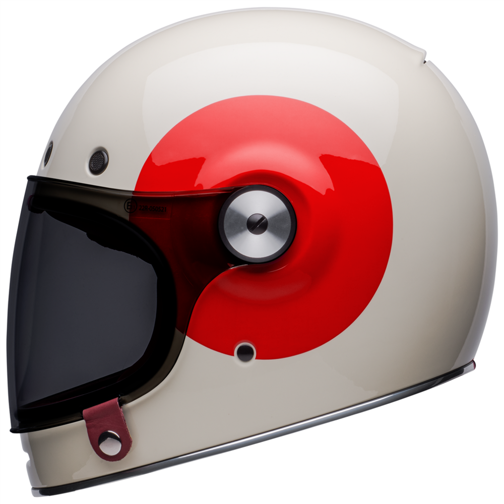 Bell Bullitt TT Full Face Helmet Vintage White / Oxblood (Image 3) - ThrottleChimp