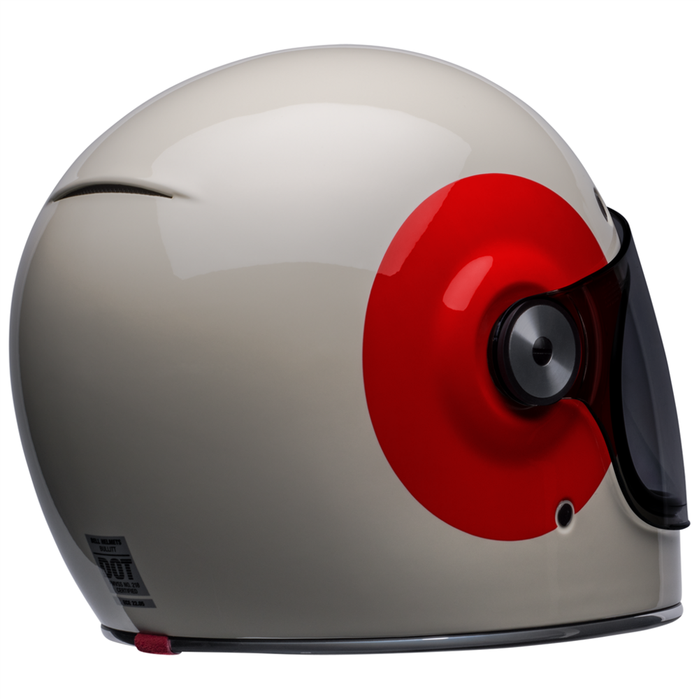 Bell Bullitt TT Full Face Helmet Vintage White / Oxblood (Image 6) - ThrottleChimp