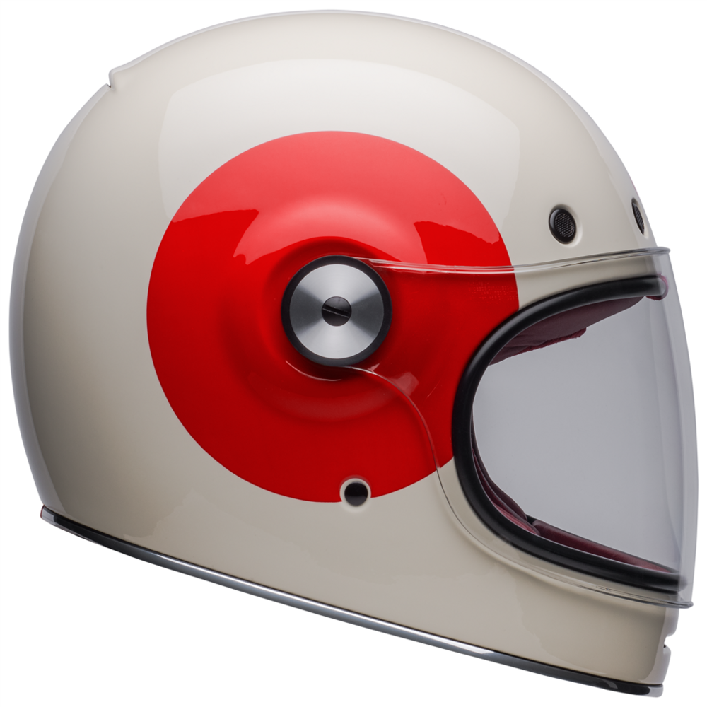 Bell Bullitt TT Full Face Helmet Vintage White / Oxblood (Image 9) - ThrottleChimp