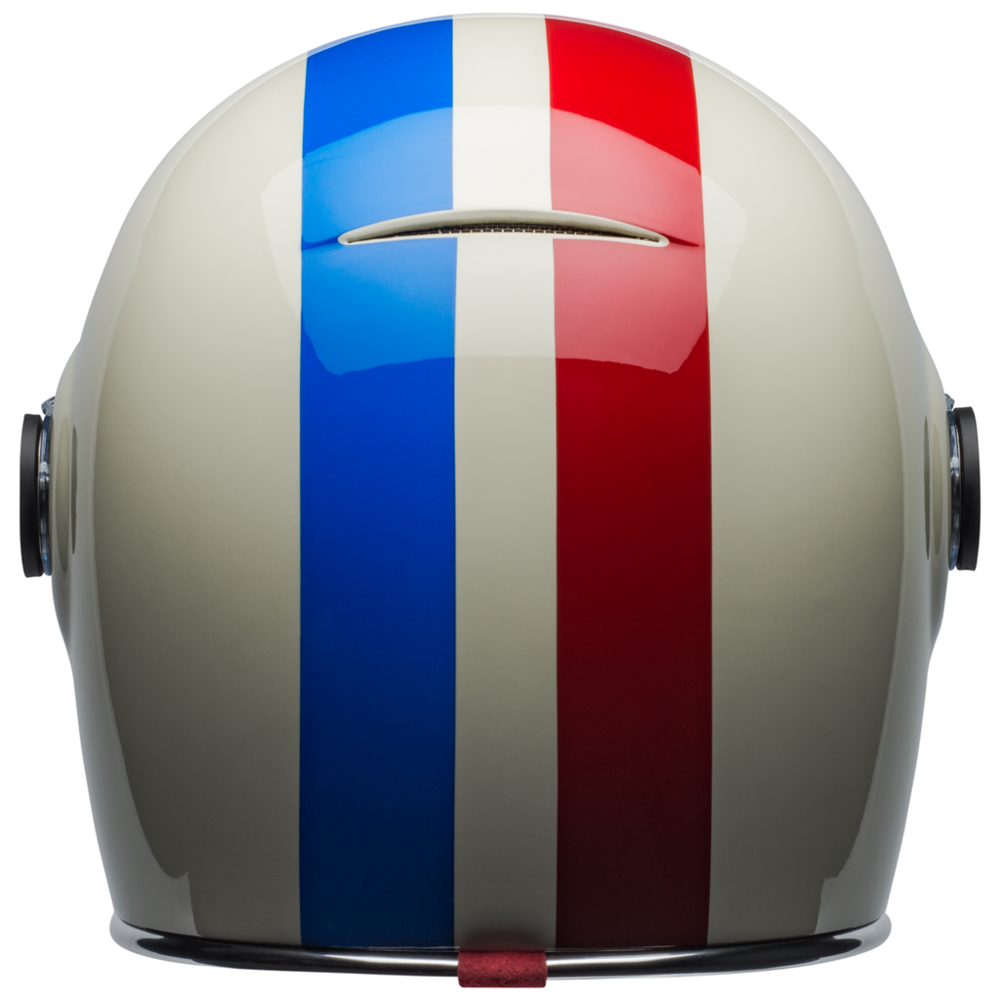 Bell Bullitt Command Full Face Helmet Vintage White / Oxblood / Blue (Image 8) - ThrottleChimp