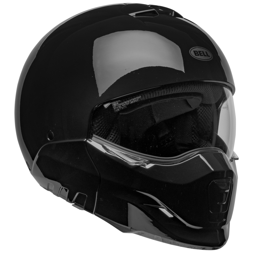 Bell Broozer Solid Convertible Face Helmet Black (Image 12) - ThrottleChimp