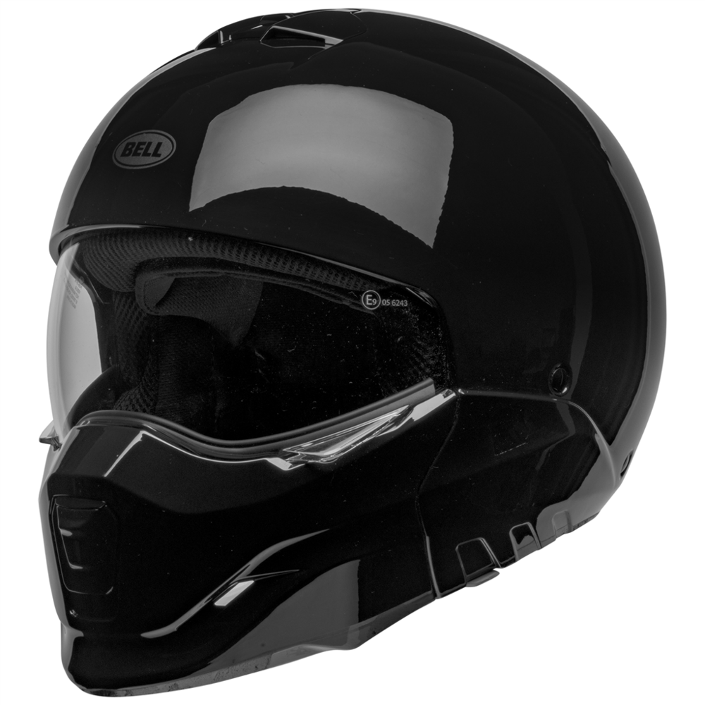 Bell Broozer Solid Convertible Face Helmet Black (Image 13) - ThrottleChimp