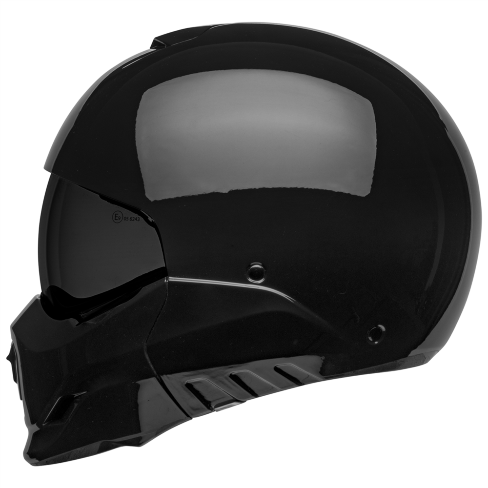 Bell Broozer Solid Convertible Face Helmet Black (Image 3) - ThrottleChimp