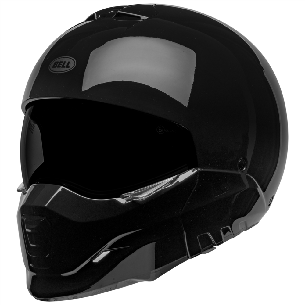 Bell Broozer Solid Convertible Face Helmet Black (Image 5) - ThrottleChimp