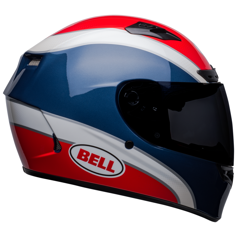 Bell Qualifier DLX MIPS Classic Full Face Helmet Navy / Red - ThrottleChimp