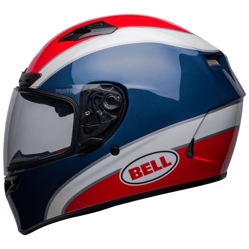 Bell Qualifier DLX MIPS Classic Full Face Helmet Navy / Red (Image 11) - ThrottleChimp