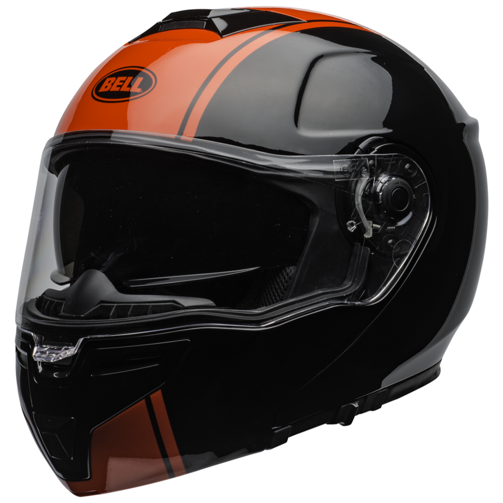 Bell SRT Modular Ribbon Full Face Helmet Black / Red (Image 13) - ThrottleChimp