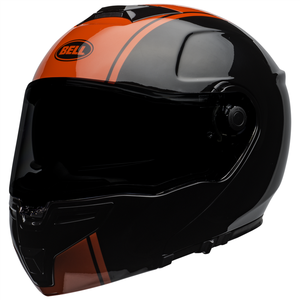 Bell SRT Modular Ribbon Full Face Helmet Black / Red (Image 5) - ThrottleChimp