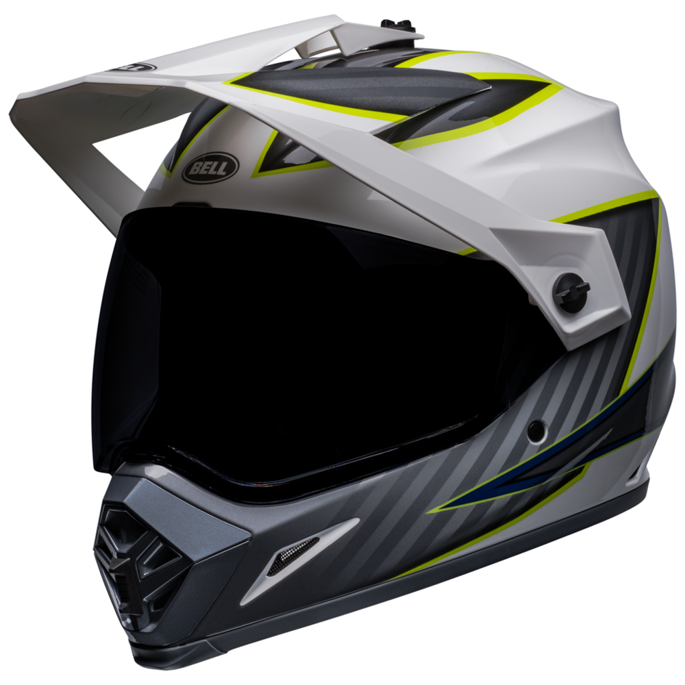 Bell MX-9 Adventure MIPS Dalton Helmet White / Fluo Yellow - ThrottleChimp