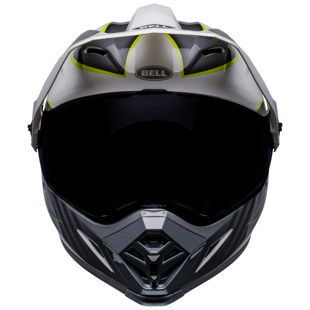 Bell MX-9 Adventure MIPS Dalton Helmet White / Fluo Yellow (Image 2) - ThrottleChimp