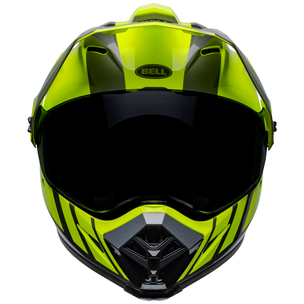 Bell MX-9 Adventure MIPS Dash Helmet Hi-Viz Yellow / Grey (Image 2) - ThrottleChimp