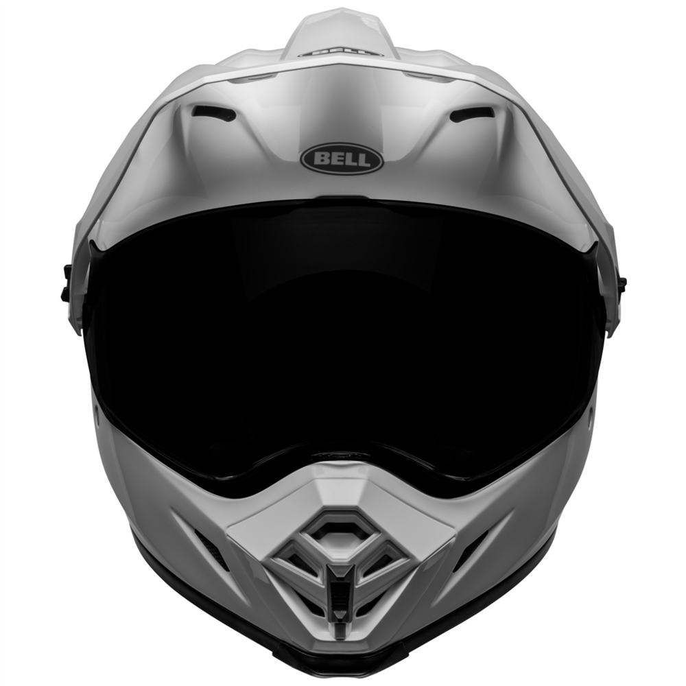 Bell MX-9 Adventure MIPS ECE22.06 Solid Helmet White (Image 2) - ThrottleChimp