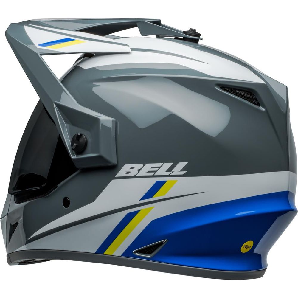 Bell MX-9 Adventure MIPS ECE22.06 Alpine Helmet Grey / Blue (Image 6) - ThrottleChimp