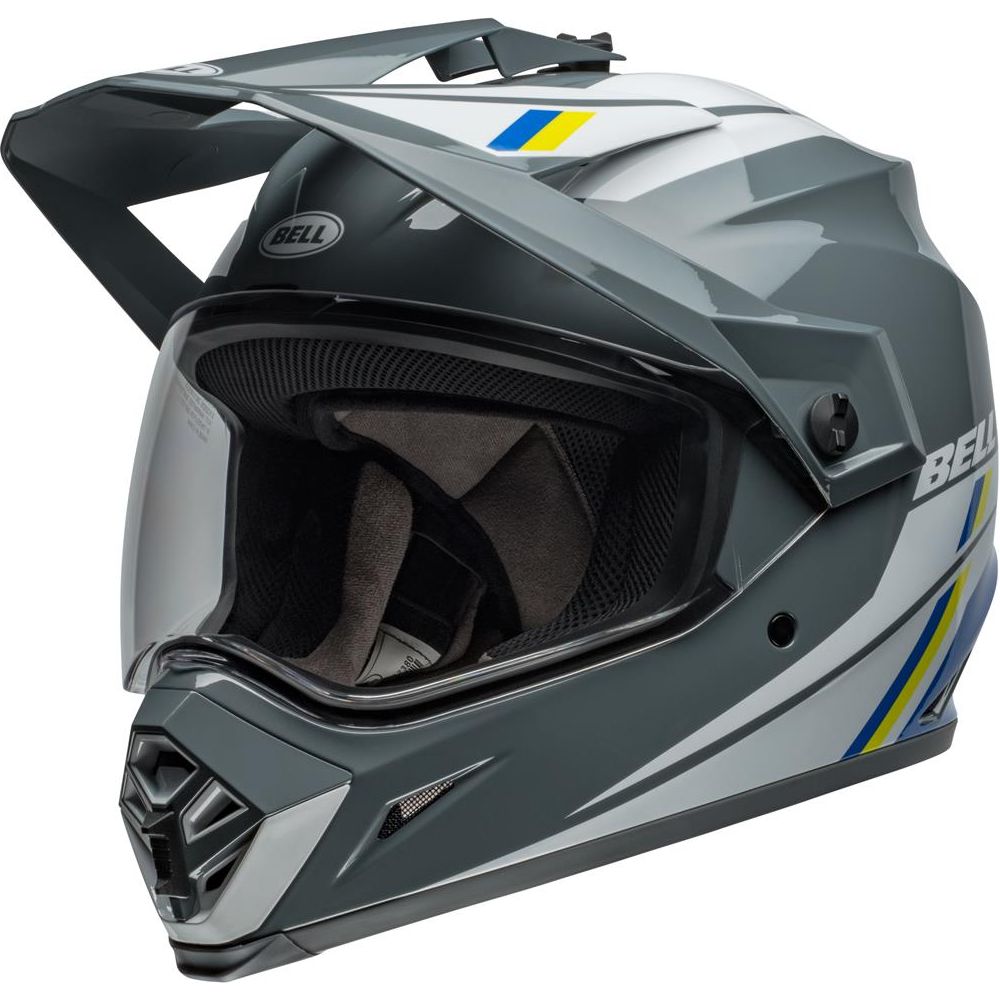 Bell MX-9 Adventure MIPS ECE22.06 Alpine Helmet Grey / Blue (Image 9) - ThrottleChimp