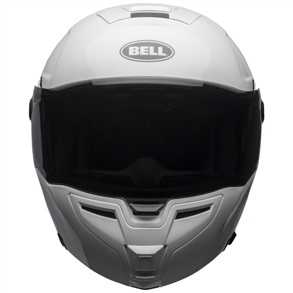 Bell SRT Modular Solid Full Face Helmet White (Image 2) - ThrottleChimp