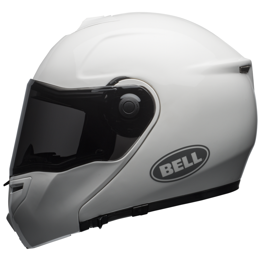 Bell SRT Modular Solid Full Face Helmet White (Image 3) - ThrottleChimp