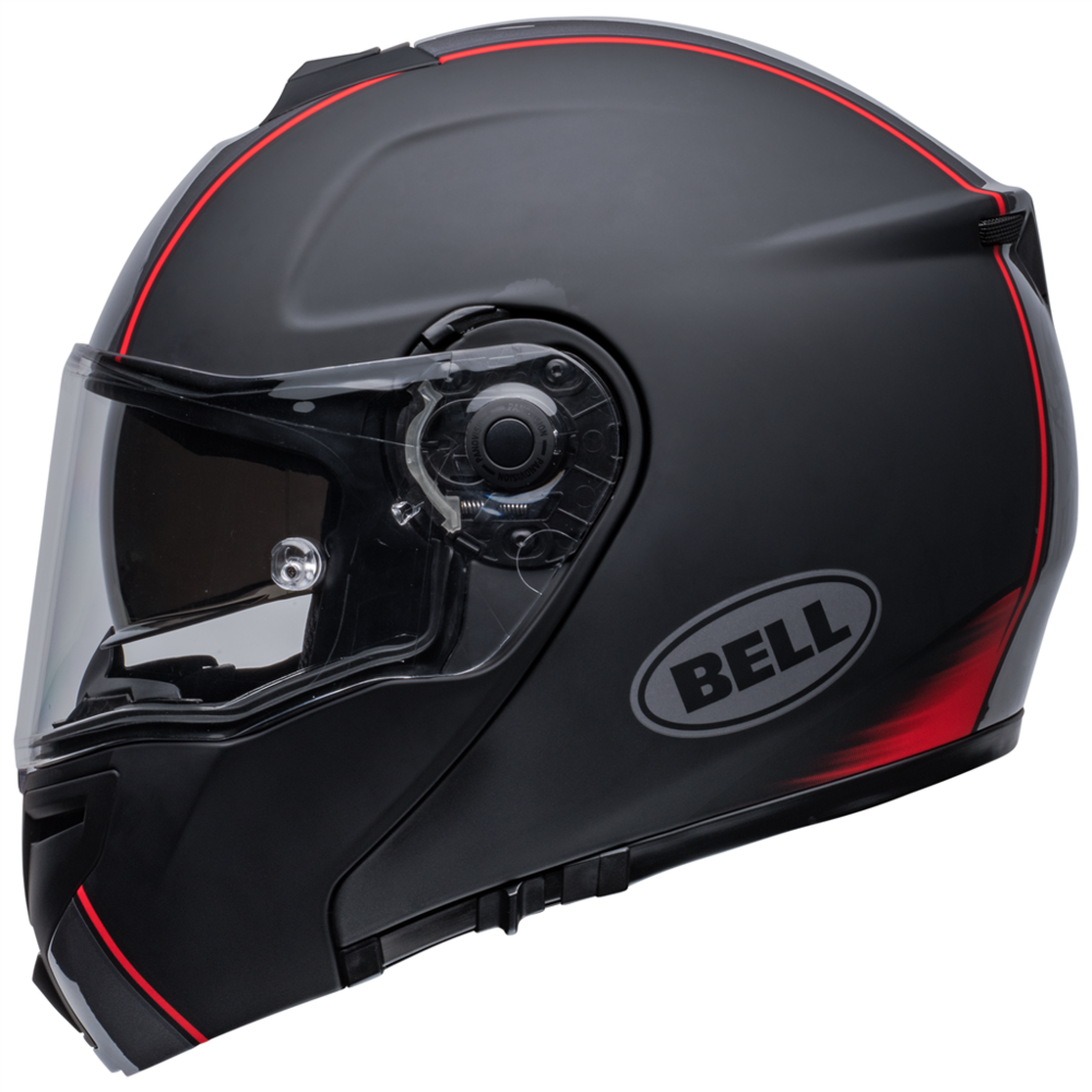 Bell SRT Modular Hartluck Jamo Full Face Helmet Black / Red (Image 10) - ThrottleChimp