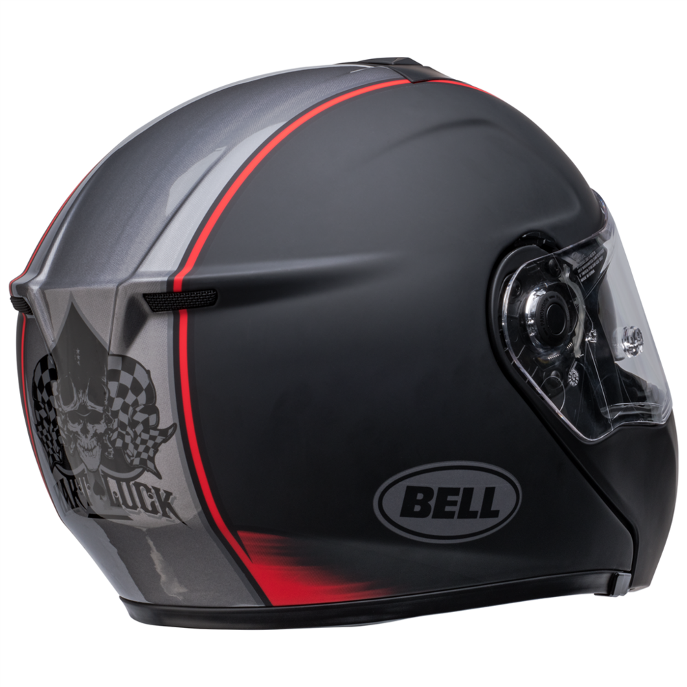 Bell SRT Modular Hartluck Jamo Full Face Helmet Black / Red (Image 13) - ThrottleChimp