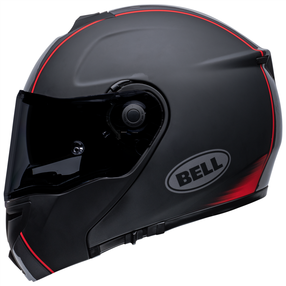 Bell SRT Modular Hartluck Jamo Full Face Helmet Black / Red (Image 3) - ThrottleChimp