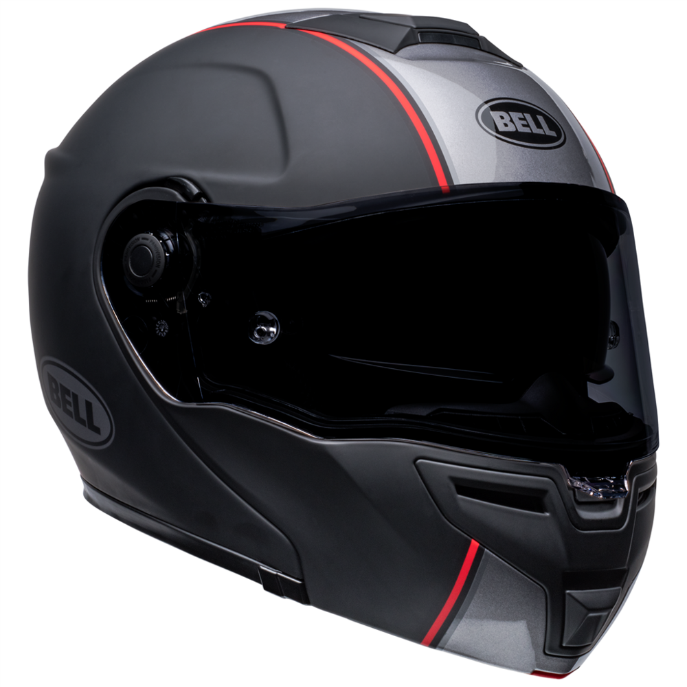 Bell SRT Modular Hartluck Jamo Full Face Helmet Black / Red (Image 4) - ThrottleChimp