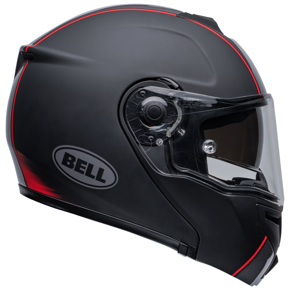 Bell SRT Modular Hartluck Jamo Full Face Helmet Black / Red (Image 8) - ThrottleChimp