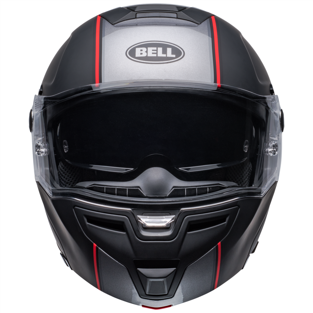 Bell SRT Modular Hartluck Jamo Full Face Helmet Black / Red (Image 9) - ThrottleChimp