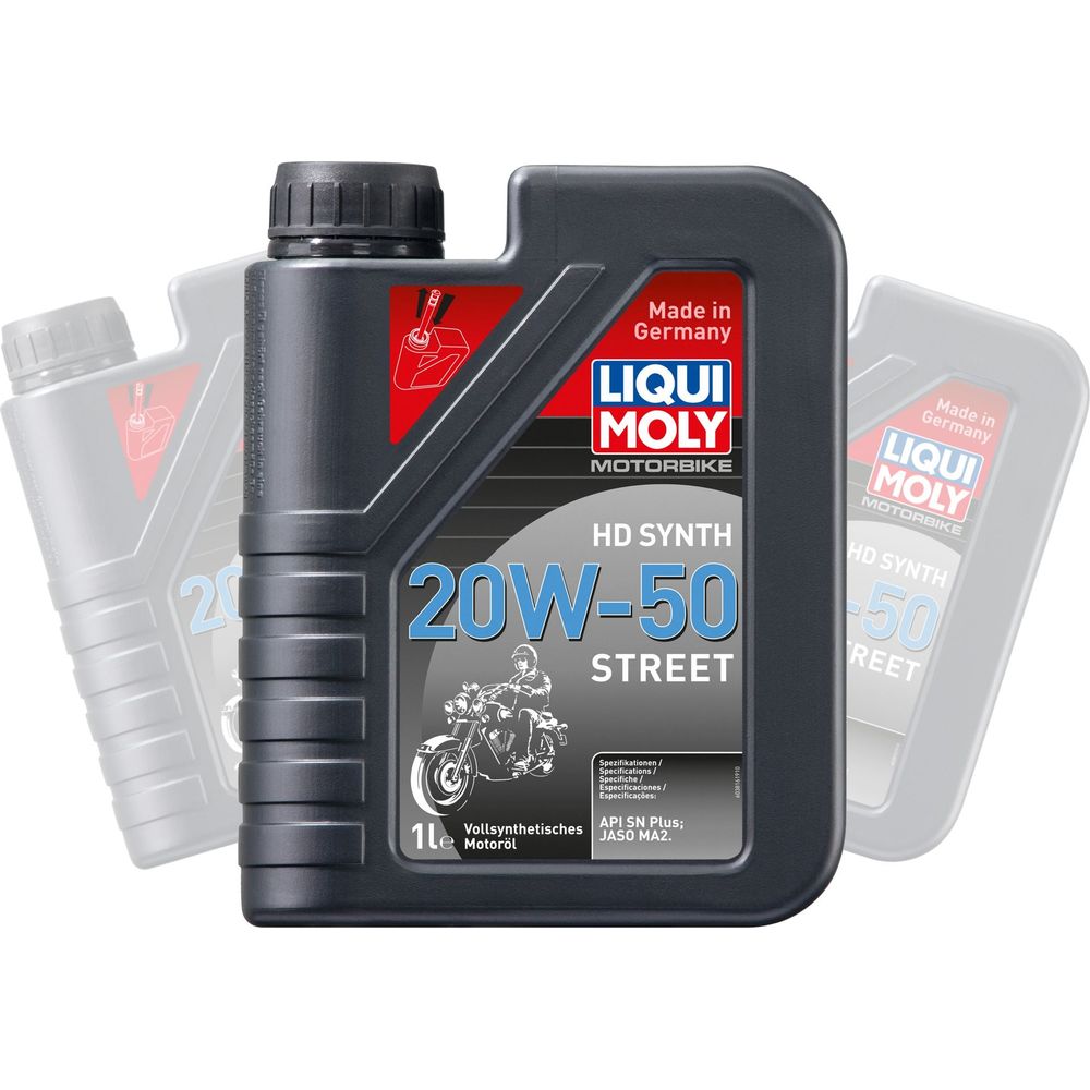 Liqui Moly 4 Stroke Fully Synthetic HD Street 20W-50 Oil - Box of 6 - ThrottleChimp