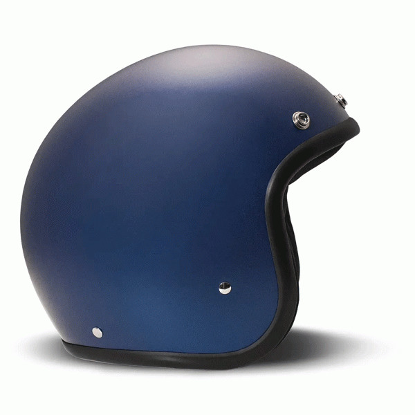 DMD Retro Jet Open Face Helmet Matt Deep Blue FREE UK Delivery, FREE 365 Day Returns | Moto Central