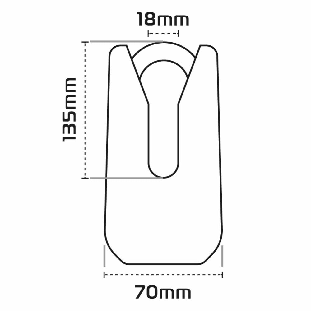 Oxford Monster Disc Lock Black - 11 mm Shackle (Image 3) - ThrottleChimp