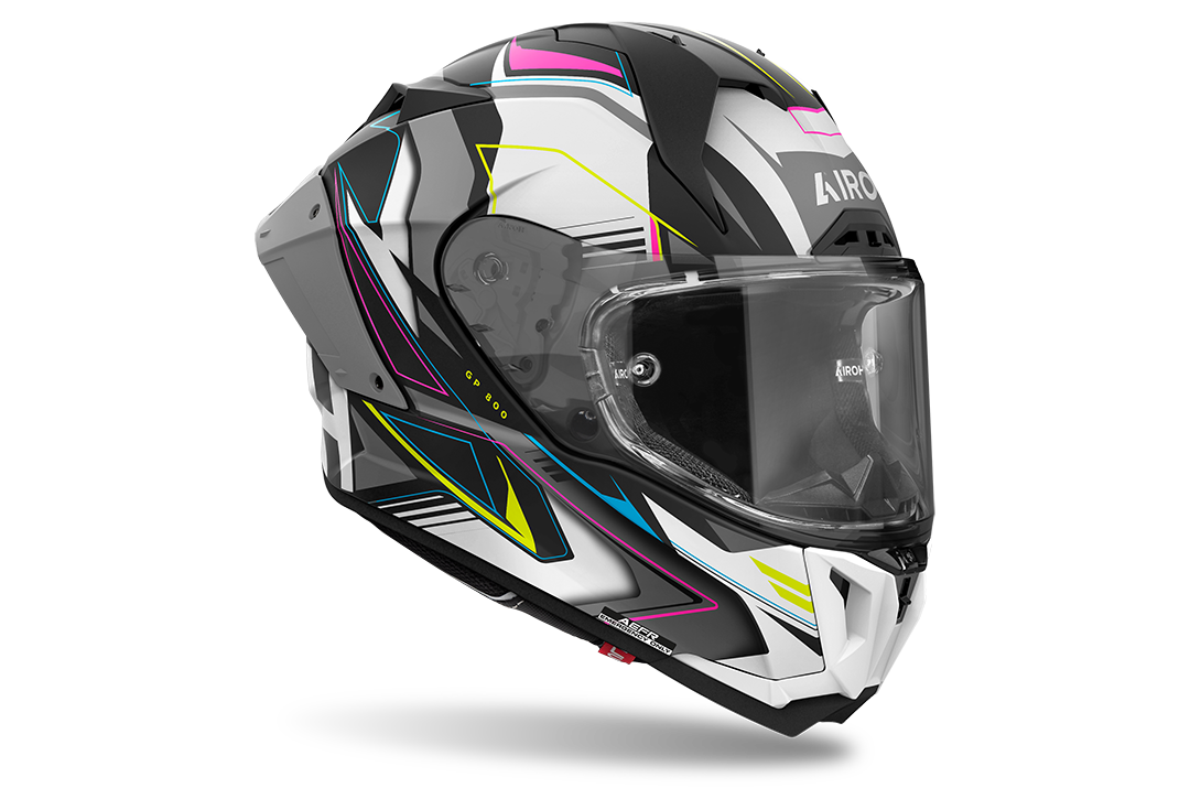 Airoh GP-800 Full Face Helmet Must Matt Multicolor FREE 1 YEAR Returns, FREE UK Delivery | ThrottleChimp