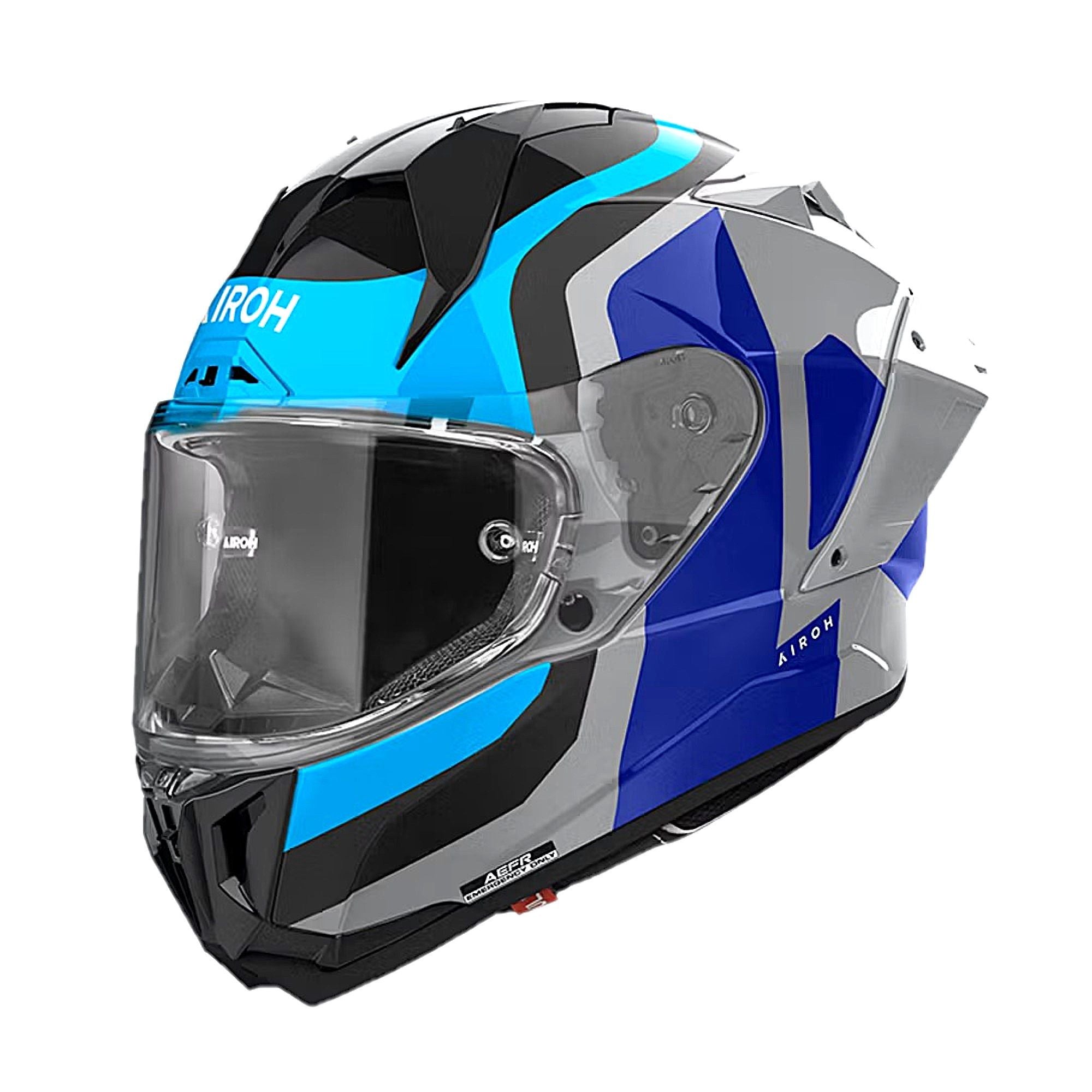 Airoh GP-800 Full Face Helmet Competition Gloss Blue FREE 1 YEAR Returns, FREE UK Delivery | ThrottleChimp