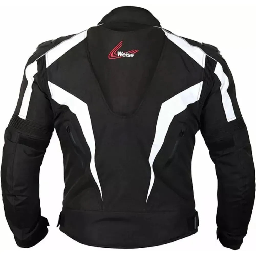 Weise Ascari Textile Jacket Black / White (Image 3) - ThrottleChimp