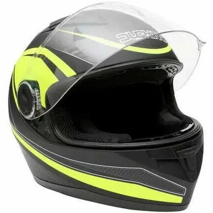 Duchinni D705 Syncro Full Face Helmet Black / Neon (Image 2) - ThrottleChimp