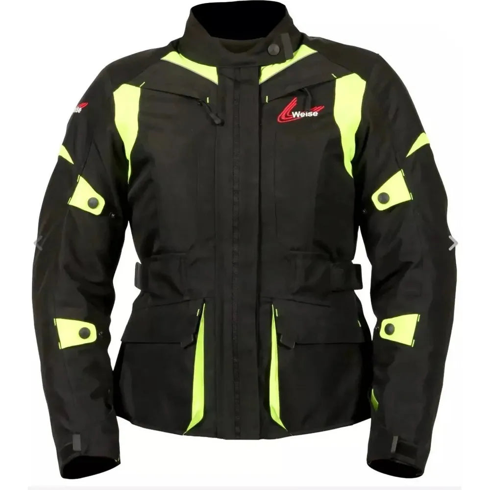 Weise Pioneer Textile Jacket Black / Neon - ThrottleChimp