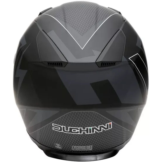 Duchinni D705 Syncro Full Face Helmet Black / Gunmetal (Image 3) - ThrottleChimp