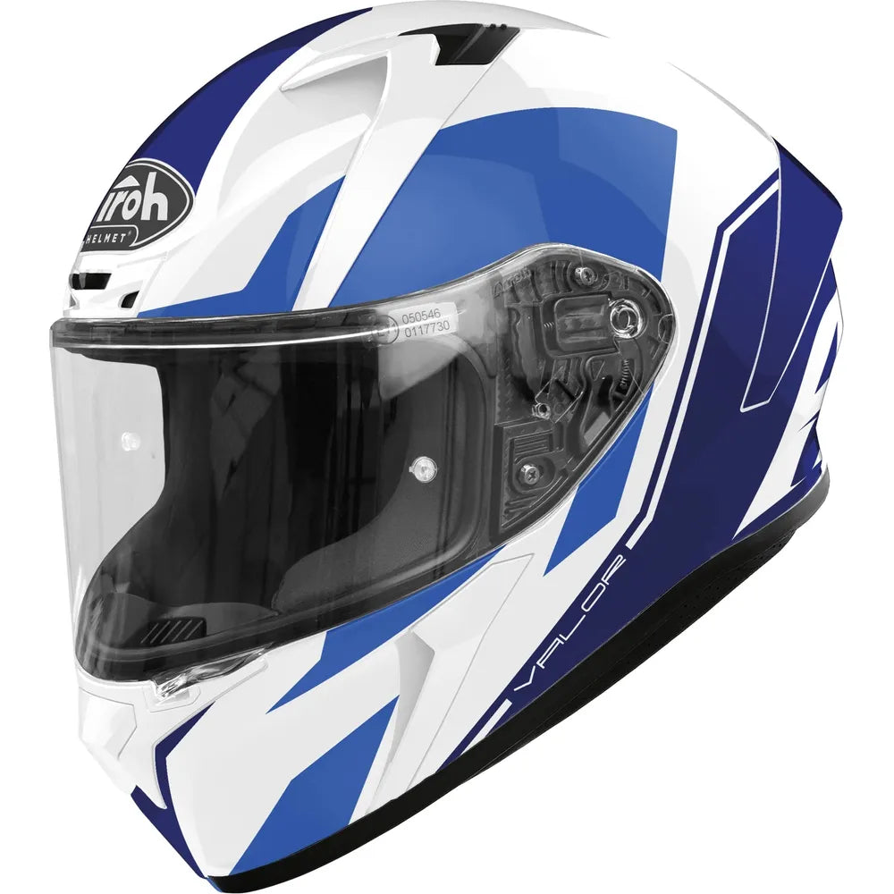 Airoh Valor Full Face Helmet Gloss Wings Blue - ThrottleChimp