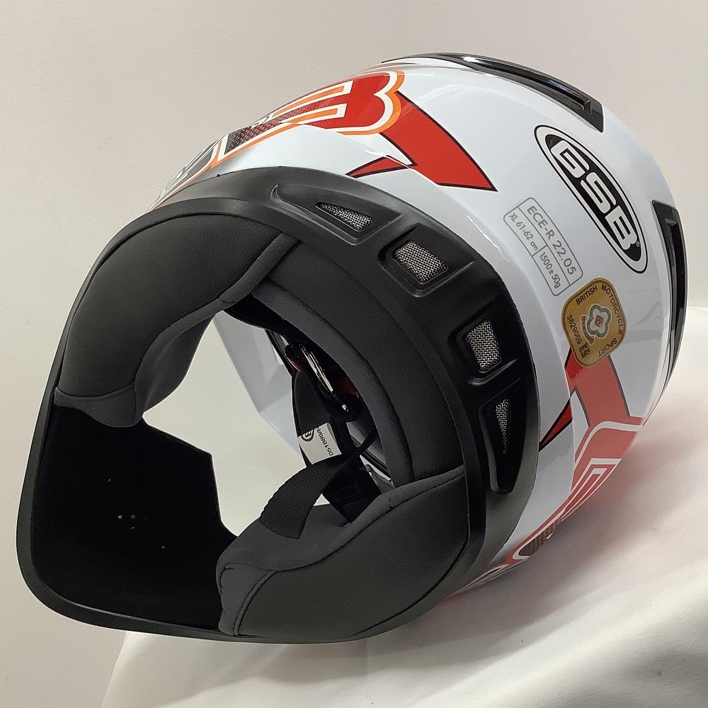 GSB XP-14B MX Off-Road Helmet Gloss Graphic Orange (Image 7) - ThrottleChimp