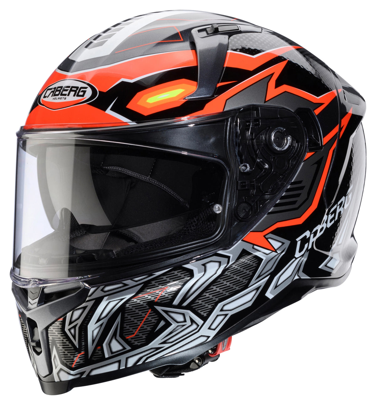 Caberg Avalon X Gurkha Full Face Helmet Black / Grey / Fluo Orange