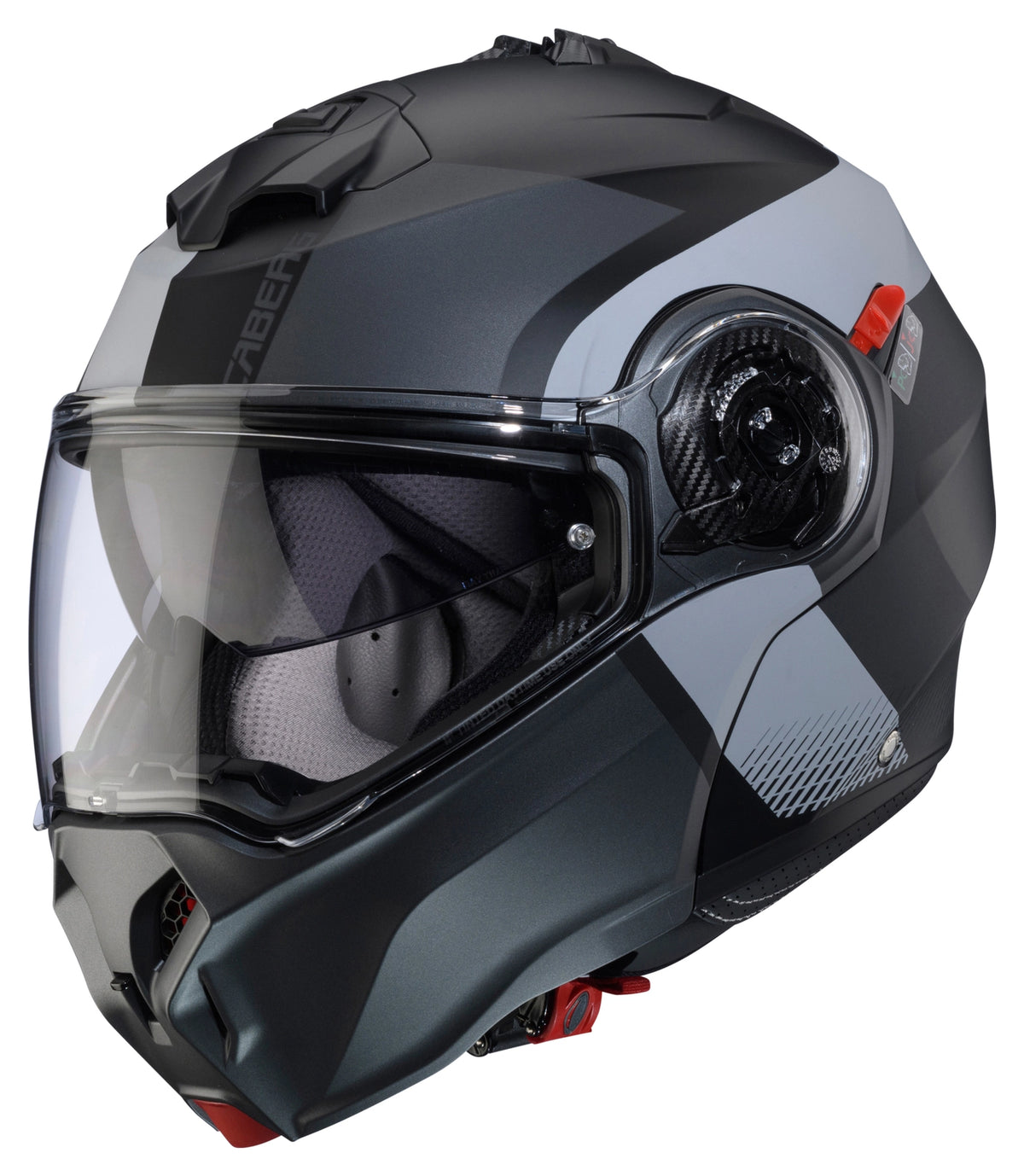 Caberg Duke Evo Indy Flip-Up Helmet Matt Black / Gun Metal / Grey